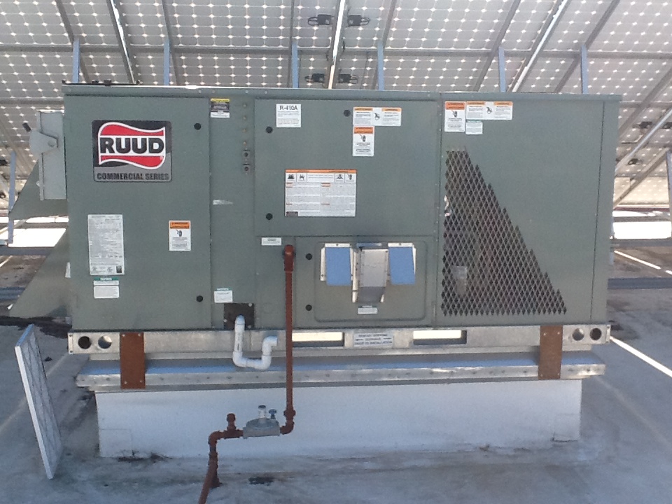 Rooftop HVAC service unit